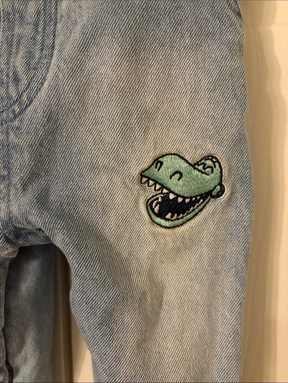 Disney Toy Story Overalls With Embroidered Patches Buzz,Woody,Dinosaur,Alien 3-6